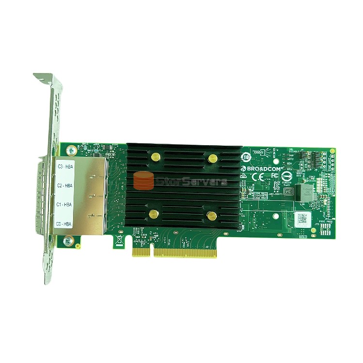 LSI 9500-16e 05-50075-00 sas+sata+nvme HBA カード 12gb/s sff8644