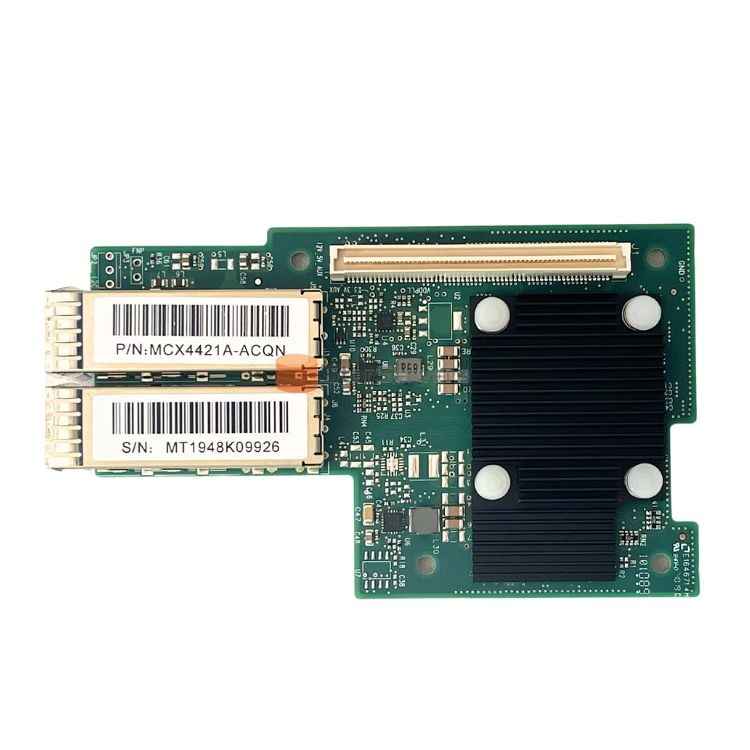 MCX4421A-ACQN CONNECTX-4 LX EN 25GBE デュアルポート SFP28 PCIE3.0 ネットワーク インターフェイス カード (OCP 用)