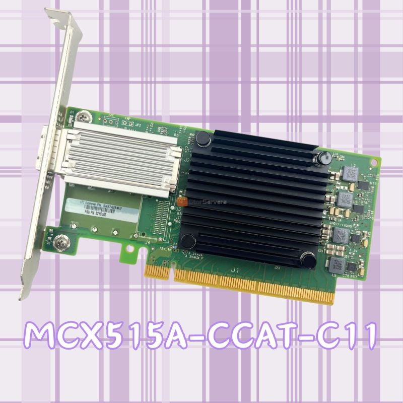 ネットワーク アダプター カード MCX515A-CCAT-C11 PCIe 3.0 x16 1 ポート 100G QSFP28 在庫あり