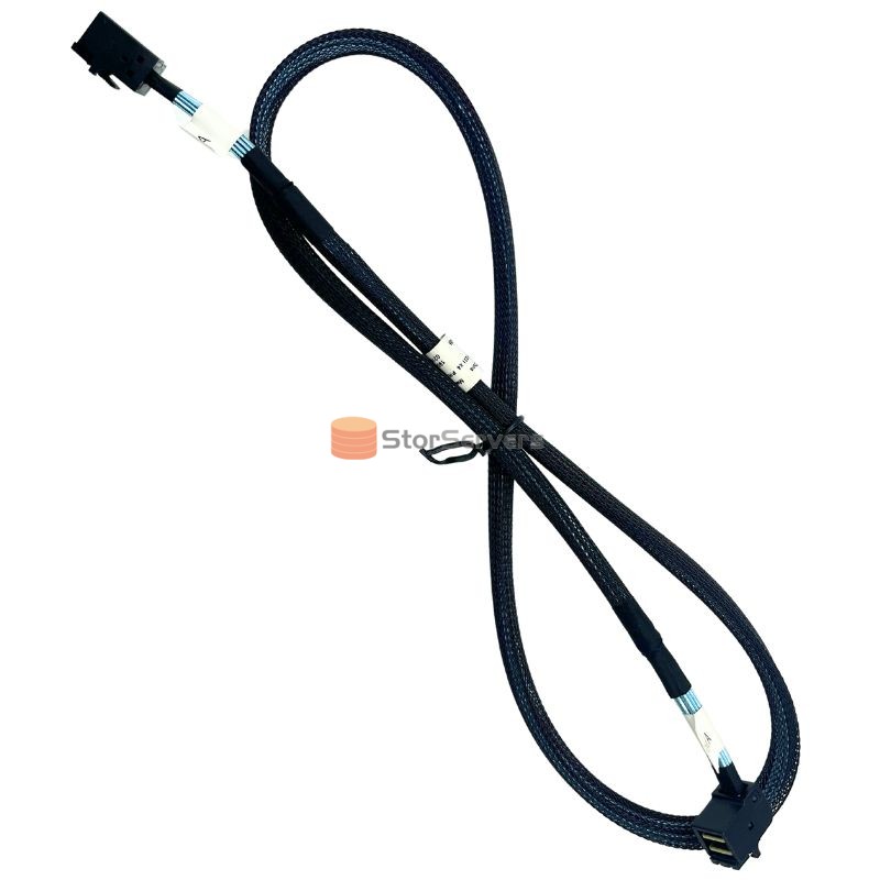 Data cable SFF8643 to SFF8643, one end inward bend